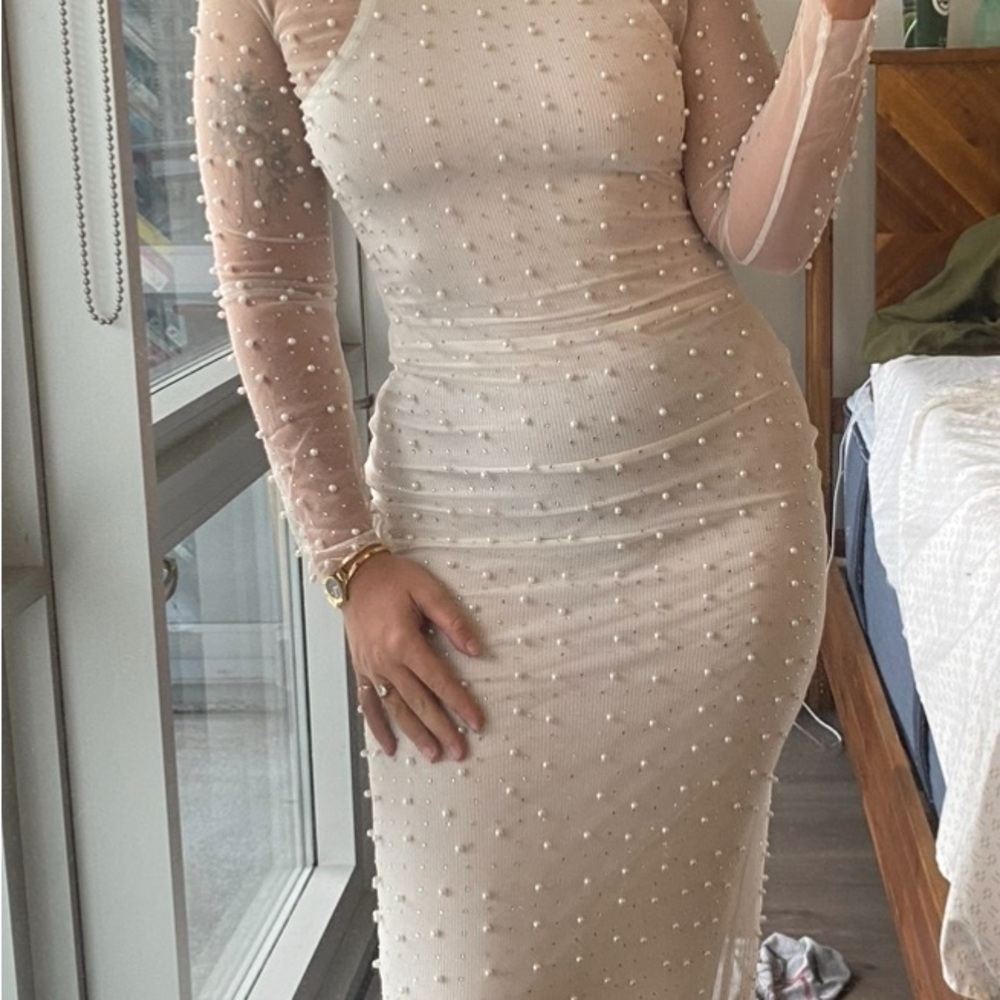 SKIMS Cream Maxi Dress